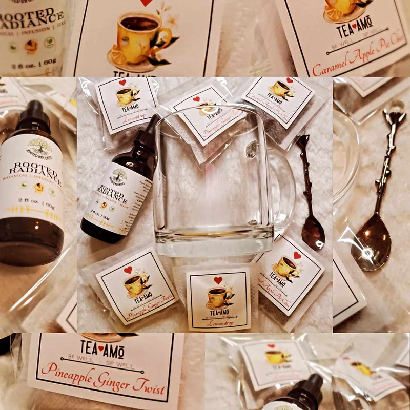 Tea Amo Presents: Cuppa Bliss (Sips & Serum) - Gift Box