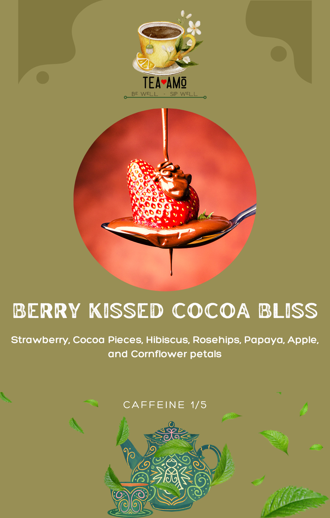 Tea Amo Wellness: Berry Kissed Cocoa Bliss