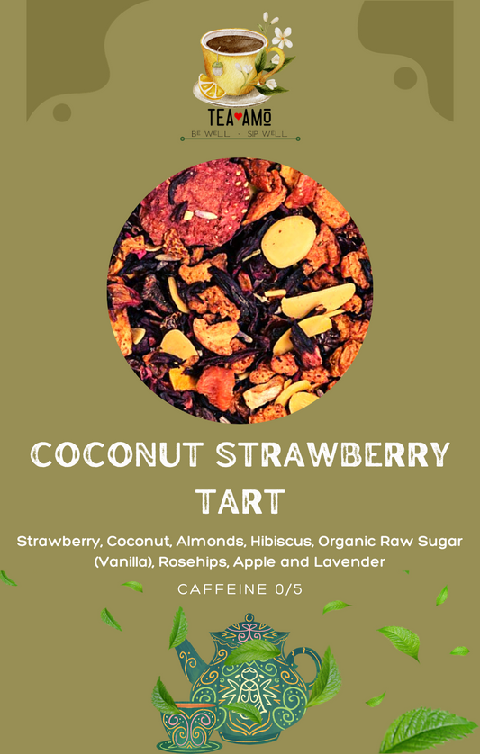 Tea Amo Wellness: Coconut Strawberry Tart Tea