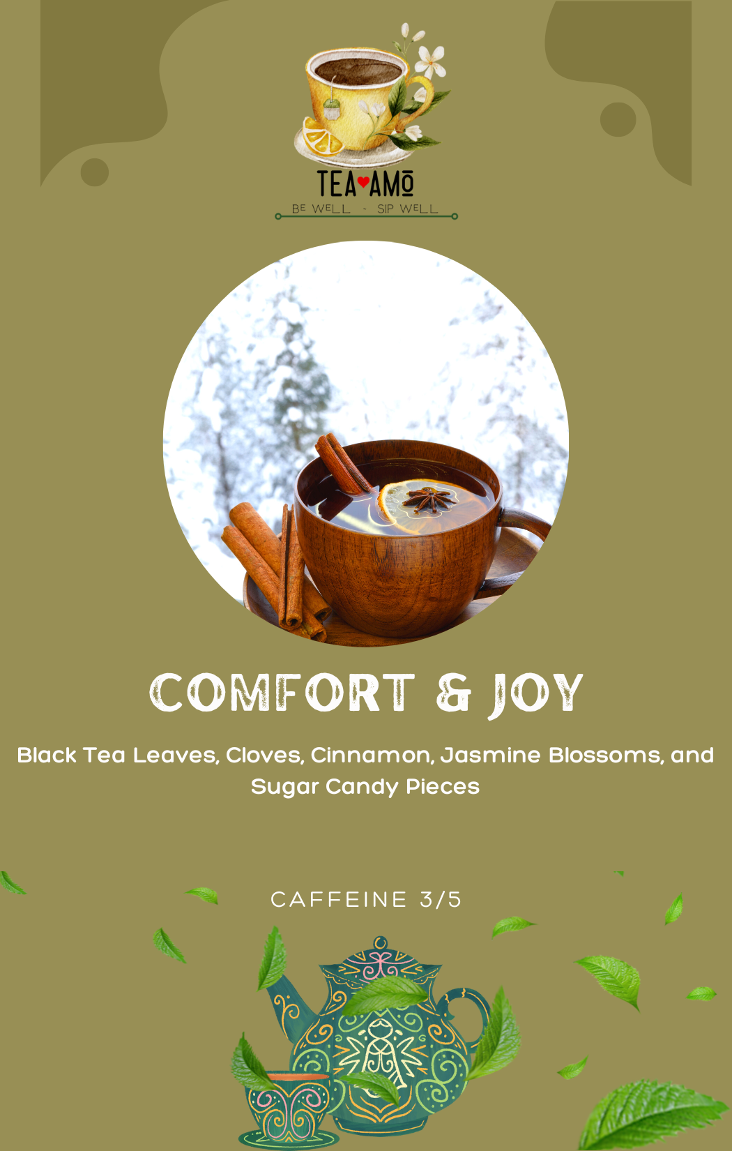 Tea Amo Wellness [LIMITED SEASONAL BLENDS]: Comfort & Joy