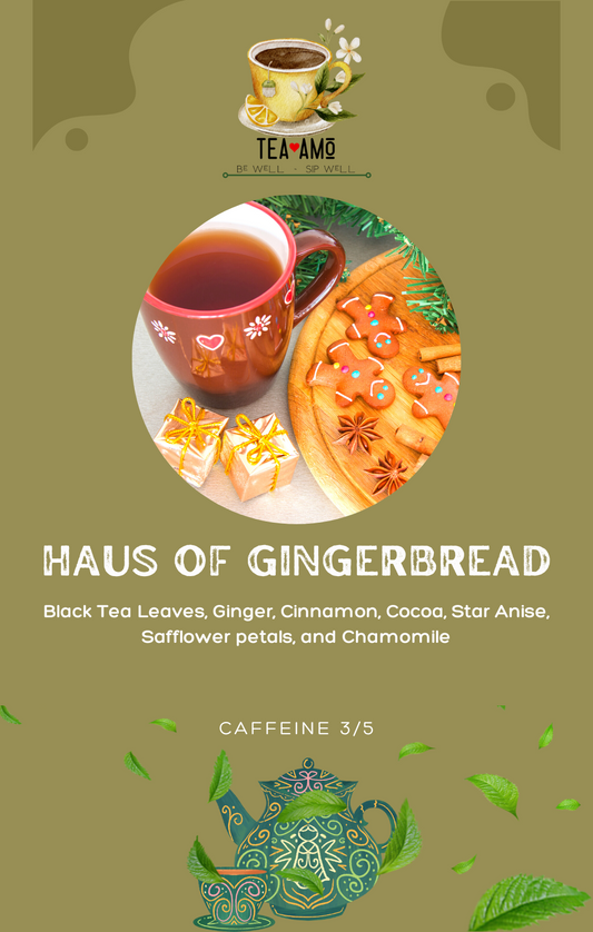 Tea Amo Wellness [LIMITED SEASONAL BLENDS]: Haus of Gingerbread