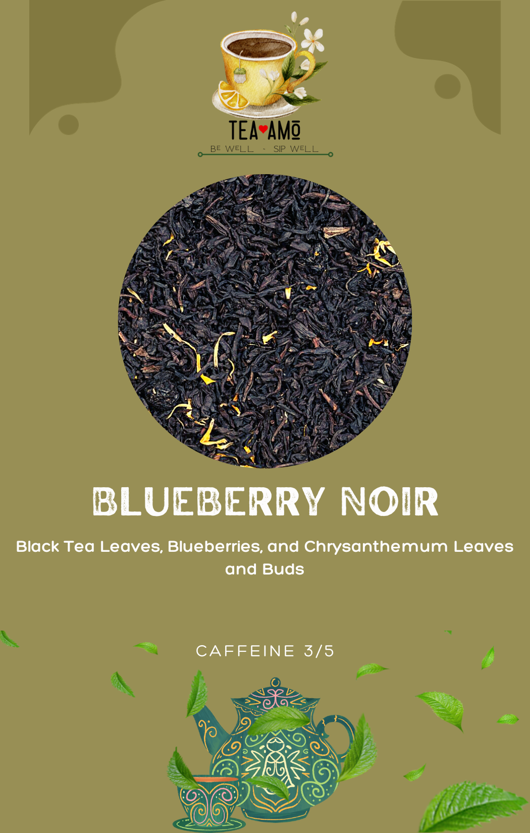 Tea Amo Wellness: Blueberry Noir