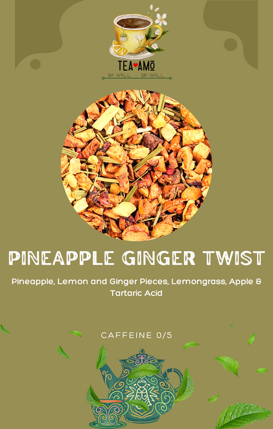 Tea Amo Wellness: Pineapple Ginger Twist Tea