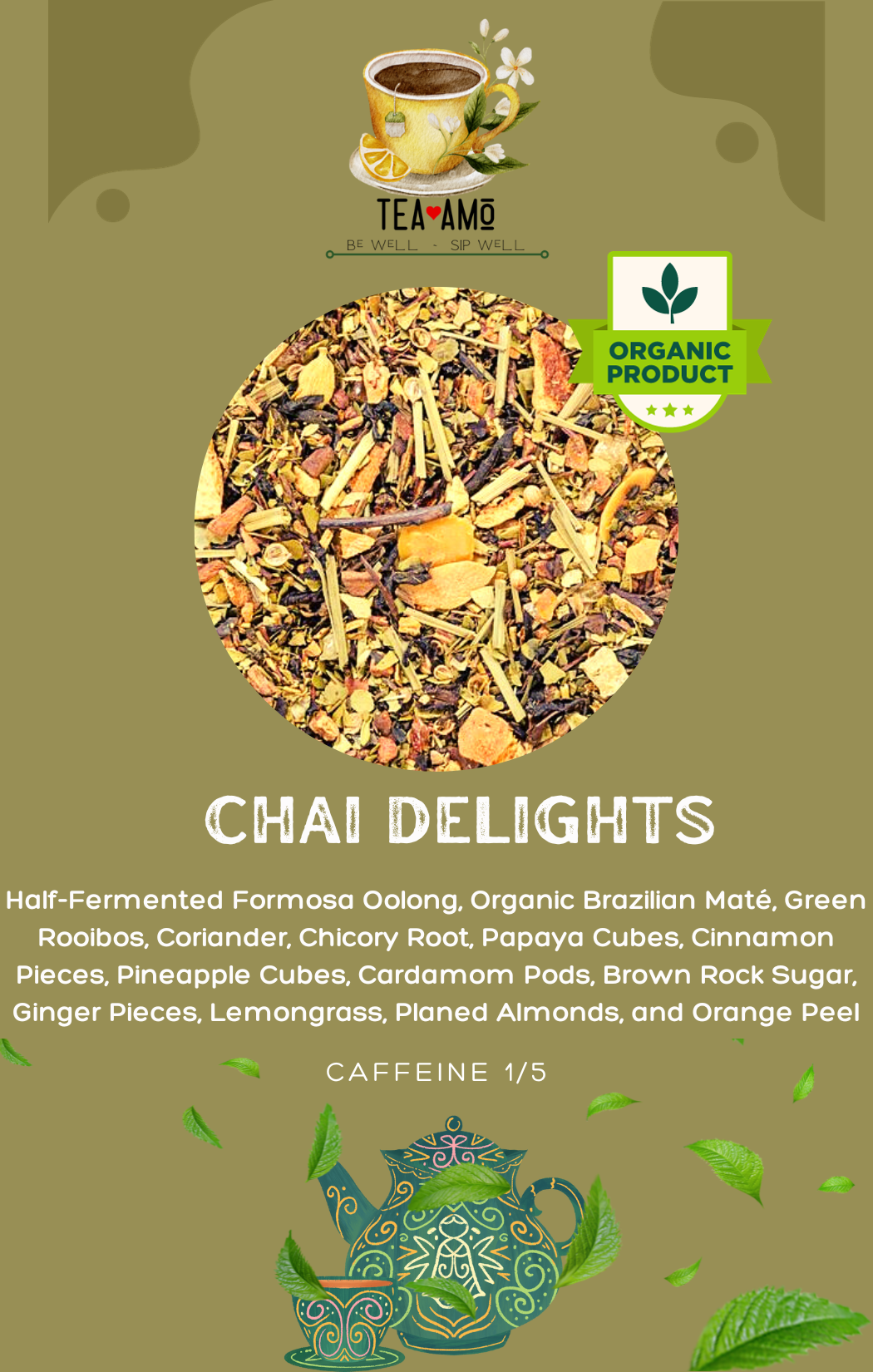 Tea Amo Wellness: Chai Delights (Organic)