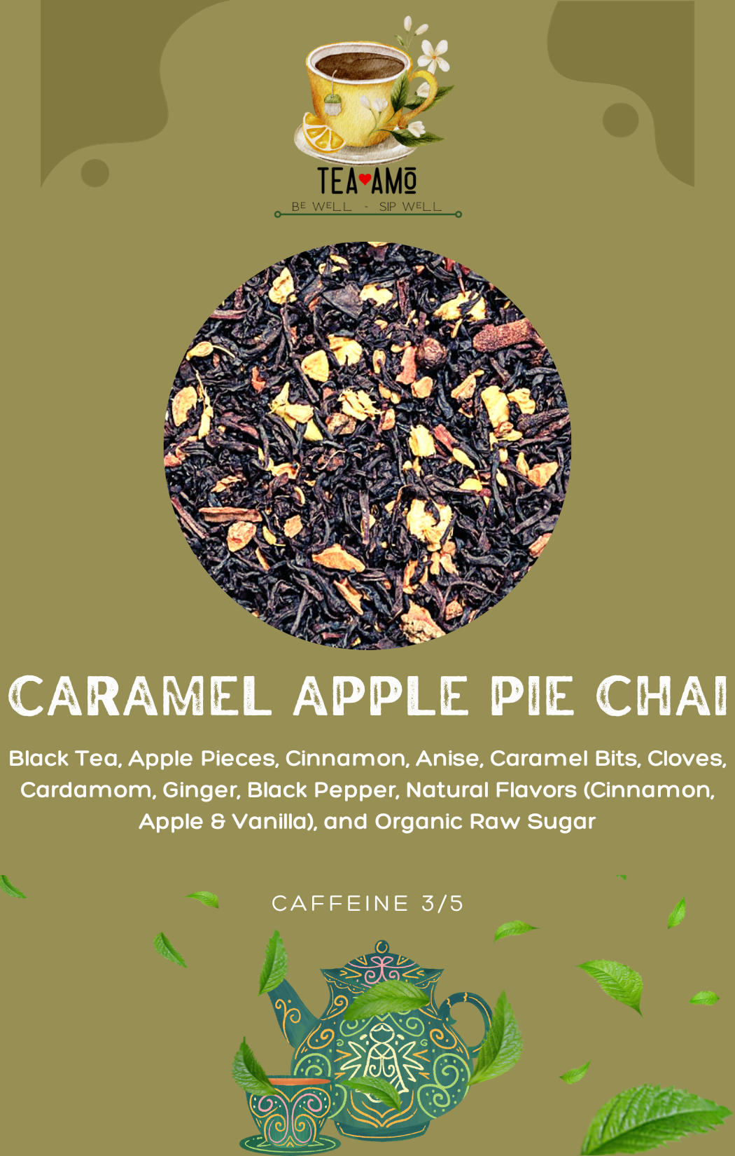 Tea Amo Wellness: Caramel Apple Pie Chai