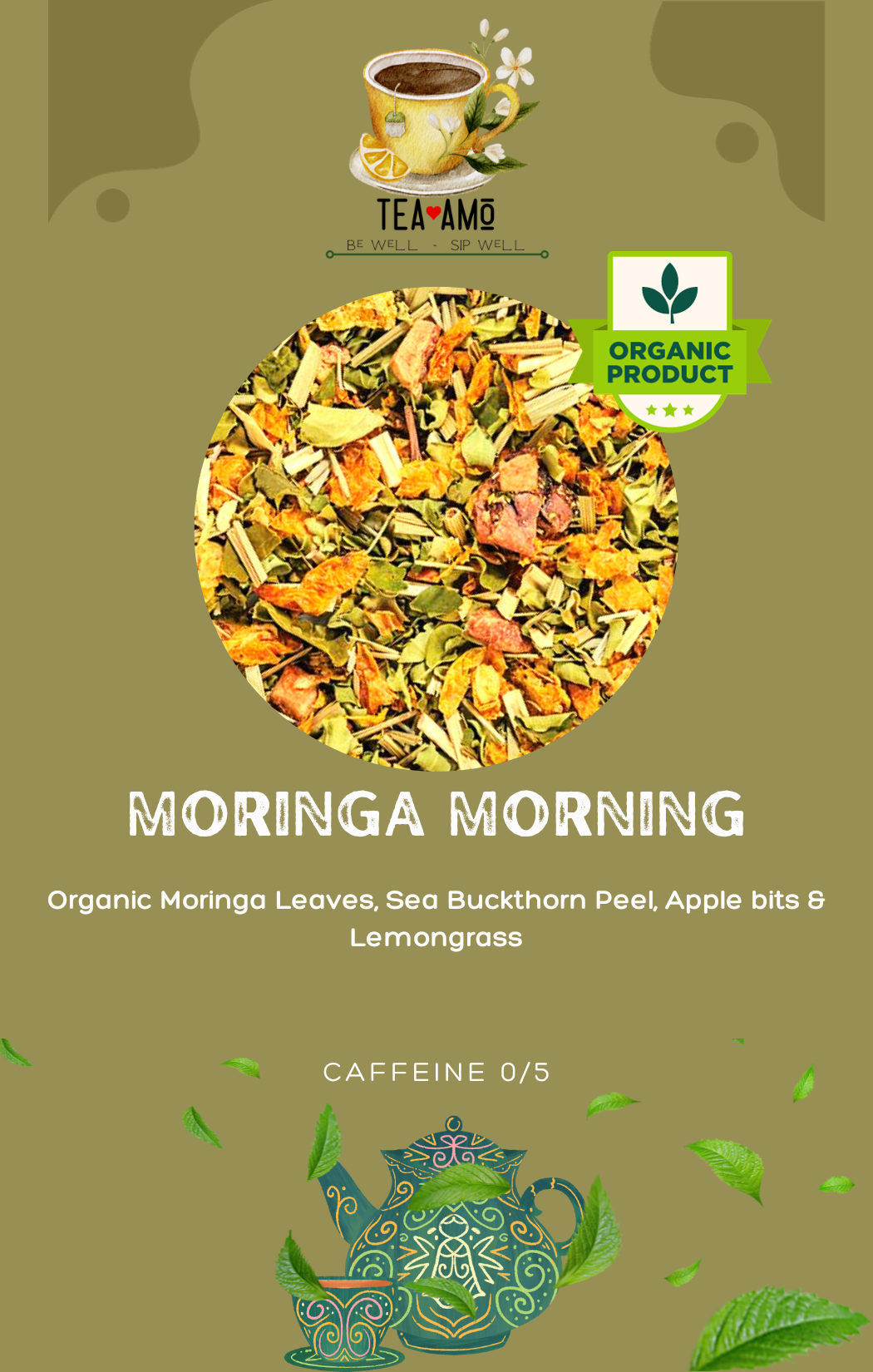 Tea Amo Wellness: Moringa Morning (Organic)
