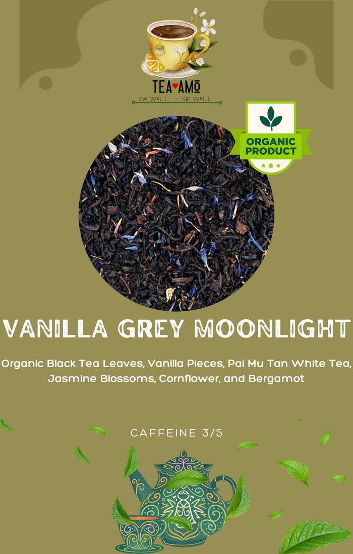 Tea Amo Wellness: Vanilla Grey Moonlight (Organic)